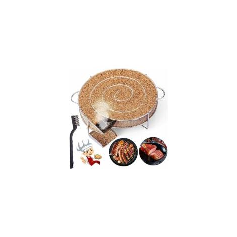 Générateur de Fumée Froide pour Fumoir Fumage Viande Poisson avec Brosse Nettoyage Grille Barbecue
