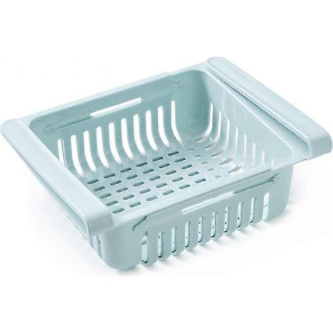 Organisateur de cuisine 1 pièce, étagère de rangement réglable pour réfrigérateur et congélateur, tiroir coulissant, gain de place