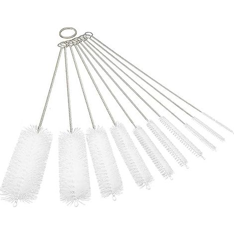 Lot de 10 goupillons de nettoyage pour pailles et bouteilles.-AquaForge (1/5)