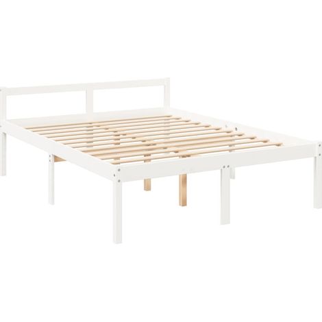 vidaXL Lit pour personne âgée sans matelas 160x200 cm bois pin massif (1/5)