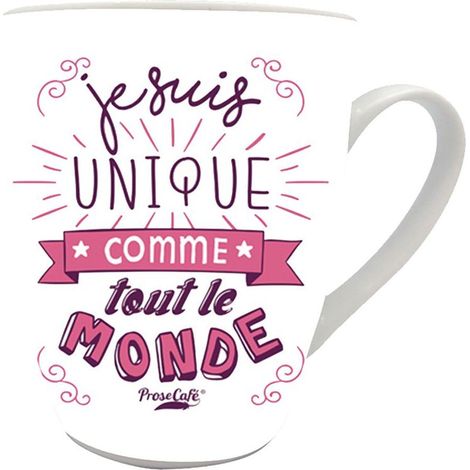 Tasse en céramique Je suis unique comme tout le monde