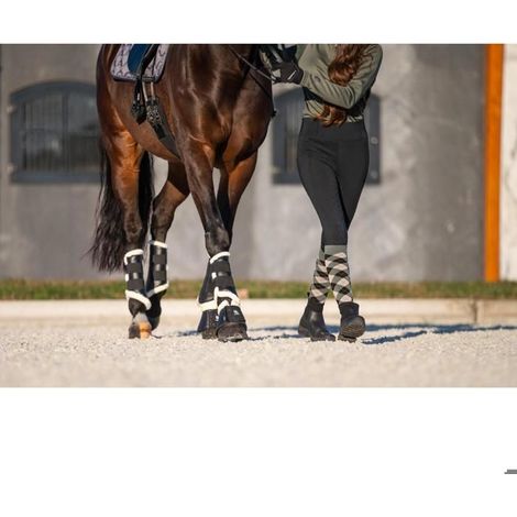 Sillas horseguard leela botas campana cuero suave piel