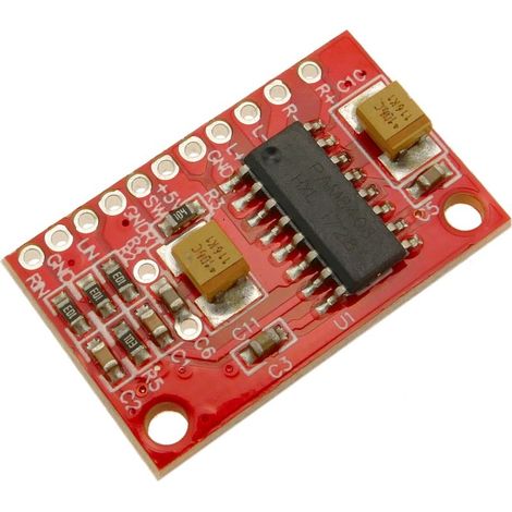 1 Amplificateur de puissance, 5V, 3W+3W, USB, DC AMP, 25 x 15 x 4 mm (1/3)