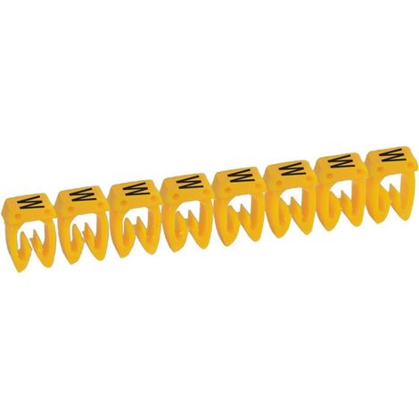 Repère CAB 3 pour filerie 4mm2 à 6mm2 avec lettre majusculeW (038382)