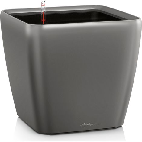 LECHUZA QUADRO Premium LS 21 antracite metallizzato 16123 (1/9)