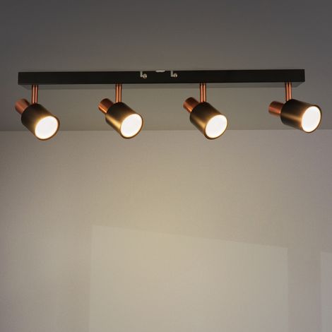 IluminaShop - Lampara de Techo Serie Gold 4 Focos GU10 (1/3)