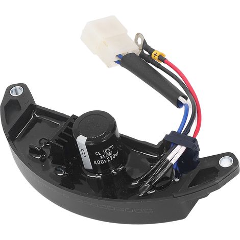 Régulateur automatique de tension monophasé 6 fils AVR stabilisateur 400V 220UF pour générateur essence 7kW (1/5)