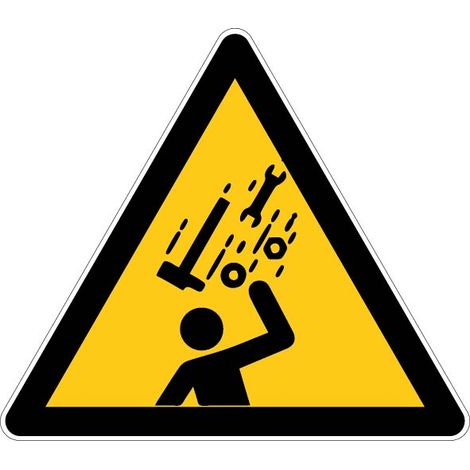 Panneau Danger Chute d'objets - Rigide Triangle 300mm - 4180403