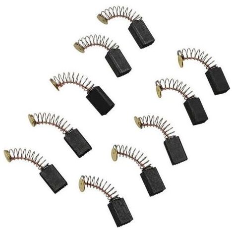 5 Paires Balais de Charbon Moteur Pièces de Rechange Universelles d'outil Électrique pour Meuleuse d'angle Ponceuse Orbitale (1/4)