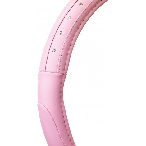 Couvre volant 37-39CM Diamants Rose Int Caoutchouc (1/3)