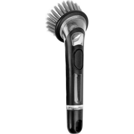 Brosse à vaisselle avec distributeur de liquide vaisselle, brosse de nettoyage avec distributeur de liquide vaisselle, brosse de cuisine pour casserole, poêle, évier (1/5)