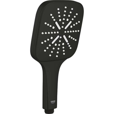 Grohe Vitalio SmartActive - Alcachofa de ducha, 3 chorros, negro mate 265952430 (1/5)
