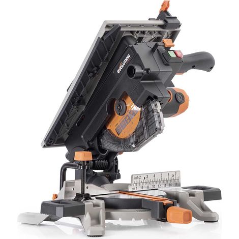 Scie à onglet avec table 210mm Evolution R210MTS-G2 210mm avec Lame multi-matériaux TCT (1/5)