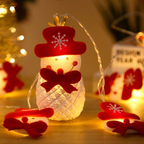 Guirlande Lumineuse En Fil De Cuivre - 10 Led - Mode Clignotant Ou Fixe - Pour Décoration De Noël Intérieure Et Extérieure - 150 Cm (1/2)