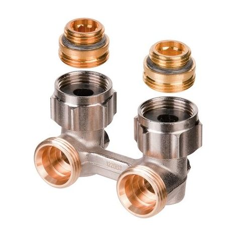 Raccord d'arrêt équerre mâle 3/4'' (20/27) - mâle 1/2'' (15/21) - ZB Multiflex, Oventrop
