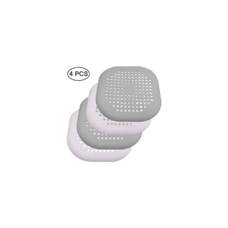 4 Pièces Abflusssieb Silicone, Douche Vidange Tamis Duschablauf Couvertures Lavabo Tamis Haarfänger pour Baignoire salle de Bain Cuisine (1/5)