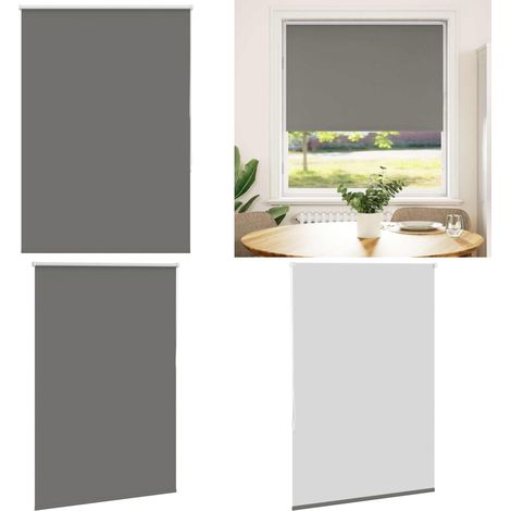 vidaXL Verdunkelungsrollo Grau 90x175 cm Stoffbreite 85,7 cm Polyester (1/5)