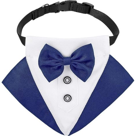 Robe de mariée avec nœud papillon pour chien (1/4)