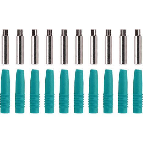 Aklosipy Coupleurs De Bouchons De Bananier De 2 Mm À 10 Mm avec Connexions D'Équipement De Test Précise Et Contacts Métalliques Renforcés (Green) (1/5)