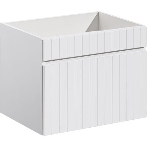 Meuble sous vasque suspendu ICONIC blanc 60 cm (1/5)