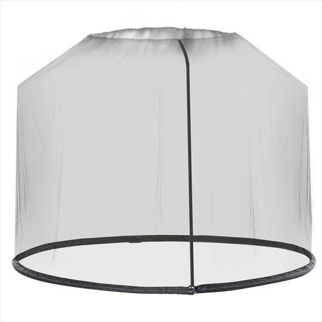 Parasol de jardin toile en polyester pour terrasse et jardin Noir (1/5)