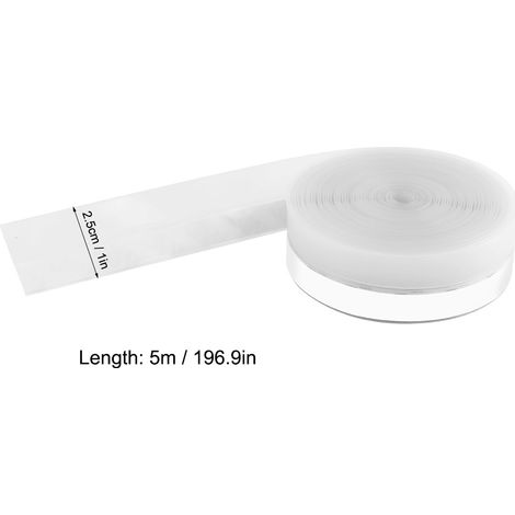 Ruban adhésif isolant 5 mètres, silicone transparent 25mm, anti-bruit anti-poussière pour porte fenêtre (1/5)