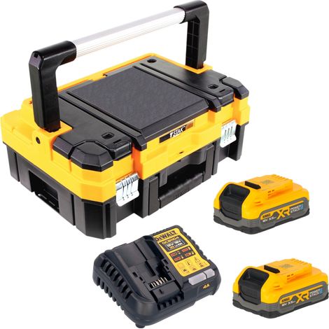 DeWalt DCBP 318 Powerstack batteria 18 V 3,5 Ah / 3500 mAh XR Li-Ion - con indicatore di carica (1/4)