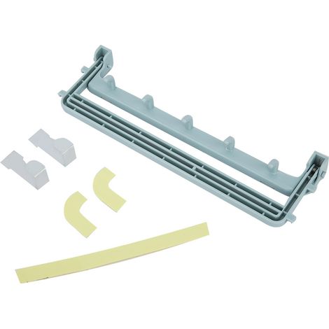 Porte-serviettes mural à ressort ABS sans perçage pour cuisine et salle de bain, gain de place, bleu, 26x8x4.5cm (1/5)