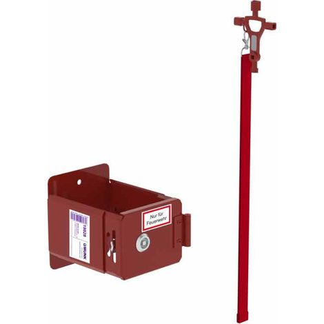 MUNK Leiterhalter pulverbeschichtet RAL 3000 Master Key (1/2)