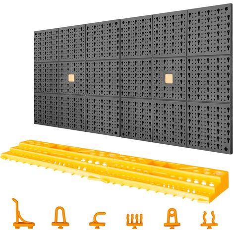 Tool Wall 500x1000 mm 50 Hooks PP vidaXL (1/4)