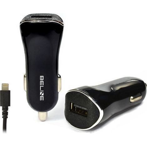 Beline ład. sam. 1xusb + lightning 1a czarna/black iphone 5/6/7/8/x
