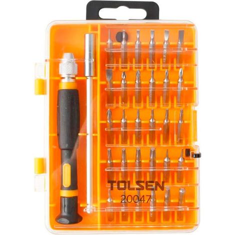 SET 32PZS DESTORNILLADORES DE PRECISION CON PUNTAS TOLSEN