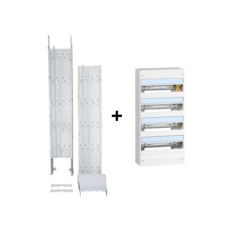 Legrand - Drivia - Kit GTL 13M Complet + Tableau 4 Rangu00e9es de 13 Modules - Ru00e9f. : 030037+401214