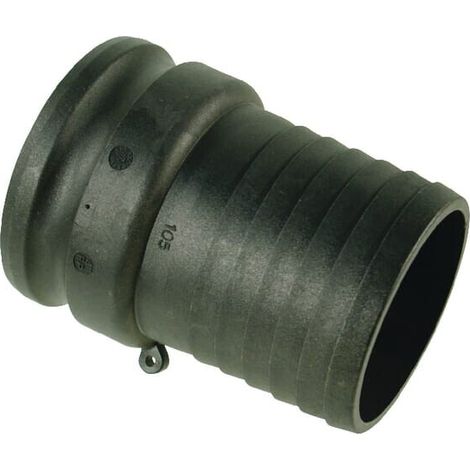 Camlock Tipo E 4" portagomma 105 mm in polipropilene ARAG 1810AE105