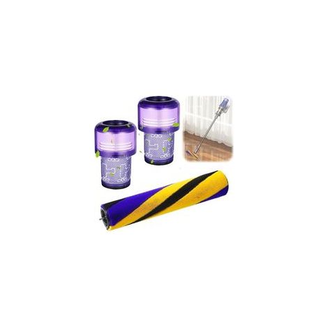 Filtro e spazzola di ricambio per l'aspirapolvere Dyson V12 Detect Slim Series - Gli accessori includono 1 spazzola e 2 filtri (1/4)