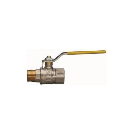 VALVOLA A SFERA PER GAS A PASSAGGIO TOTALE FIL. MF CON LEVA IN ACCIAIO Misura: 1/2" DN 15