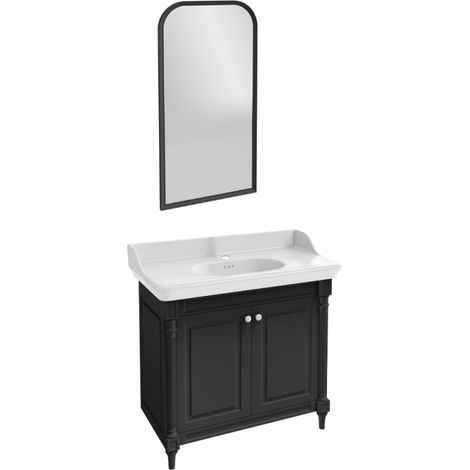 Conjunto de muebles de cuarto de baño JACOB DELAFON Cléo 1889 lavabo + pedestal + espejo
