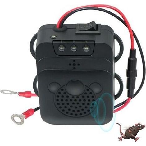 Repelente ultrasónico con luz LED intermitente para el hogar, garaje y ático: protege contra roedores y plagas. (1/5)