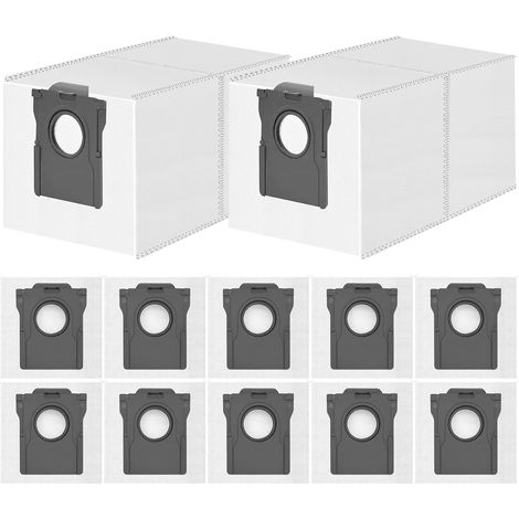 Lot de 12 Sacs à Poussière pour Dreame L10s/L10/L40/L50/L40s/L10s Pro Ultra, L20/X40/X50/Aqua10 Ultra Complete, pour Mova E30/E40/P50/P50s/Z60 Ultra Aspirateur, Sacs Grande Capacité 3,2L (1/5)