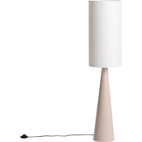 Lampadaire en métal et tissu H130cm - Beige - Axis (1/5)
