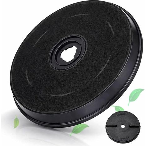 Carbon filter for cooker hood, 23 cm, compatible with and other models, anti-odour and durable, easy to install