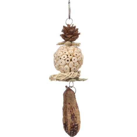 Jouet suspendu naturel Bero pour oiseaux (1/4)
