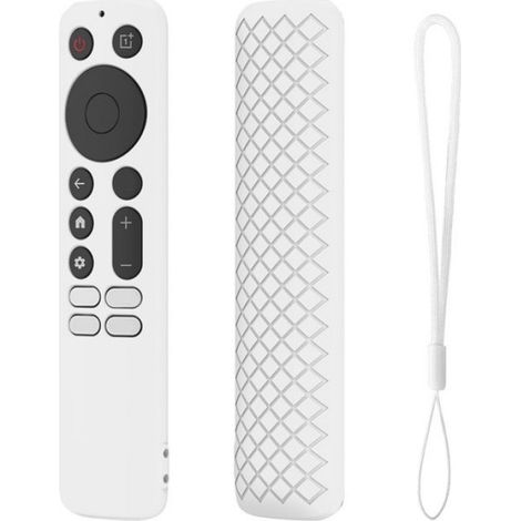 Coque Télécommande - Silicone Élastique Anti-chute - Pour OnePlus TV Q2 Pro - 16,2 x 3,7 x 1,6 cm - Blanc - 1 Pièce (1/5)
