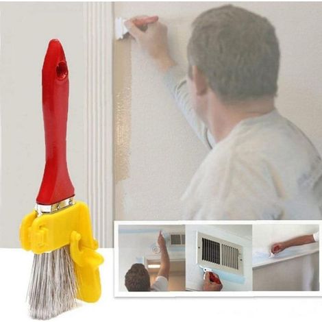 Kit de remplacement de pinceau à peinture Outil de bordure professionnel multifonctionnel pour mur et plafond (1/4)