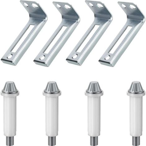 Quincaillerie pour portes pliantes, kit de pivot inférieur pour 4 portes et support de pivot, pièces de réparation pour portes de placard pliantes.