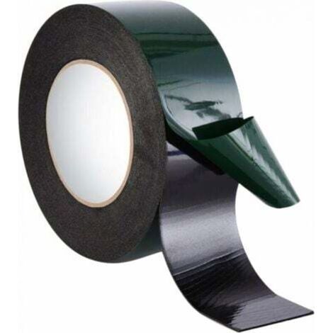 10 m x 50 mm wasserfestes doppelseitiges Schaumstoffklebeband, Klebeschwammklebeband, Schwarz