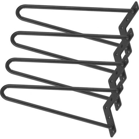 Lot de 4 Pcs Pied de table basse design acier(30 cm) (1/4)