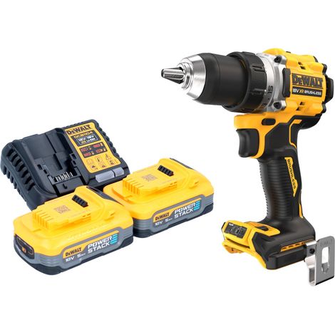 DeWalt DCD 800 H2 Akku Bohrschrauber 18 V 90 Nm Brushless + 2x Powerstack Akku 5,0 Ah + Ladegerät (1/5)