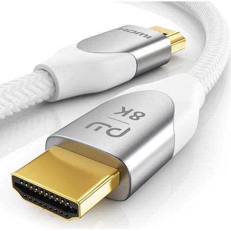 Primewire 8K Premium HDMI Kabel 2.1 mit Nylonummantelung, 7680 x 4320 @ 120 Hz mit DSC - 0,5m (1/5)