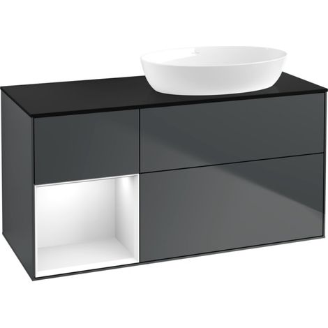 Villeroy & Boch FA42GFHG Armoire sous-lavabo Finion FA4 (1/2)